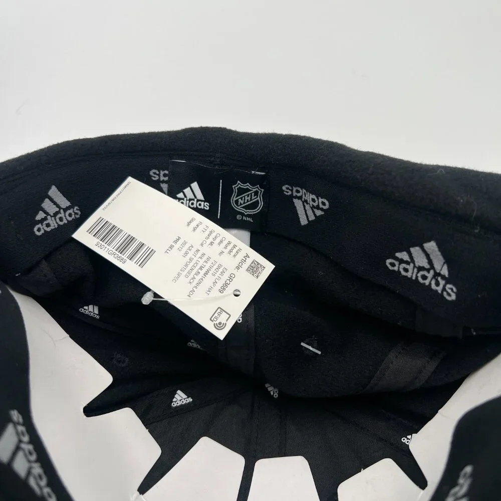 Adidas Unisex Black Toronto Maple Leafs Hockey Cold.Rdy‎ Ear Flap Hat Cap NWT